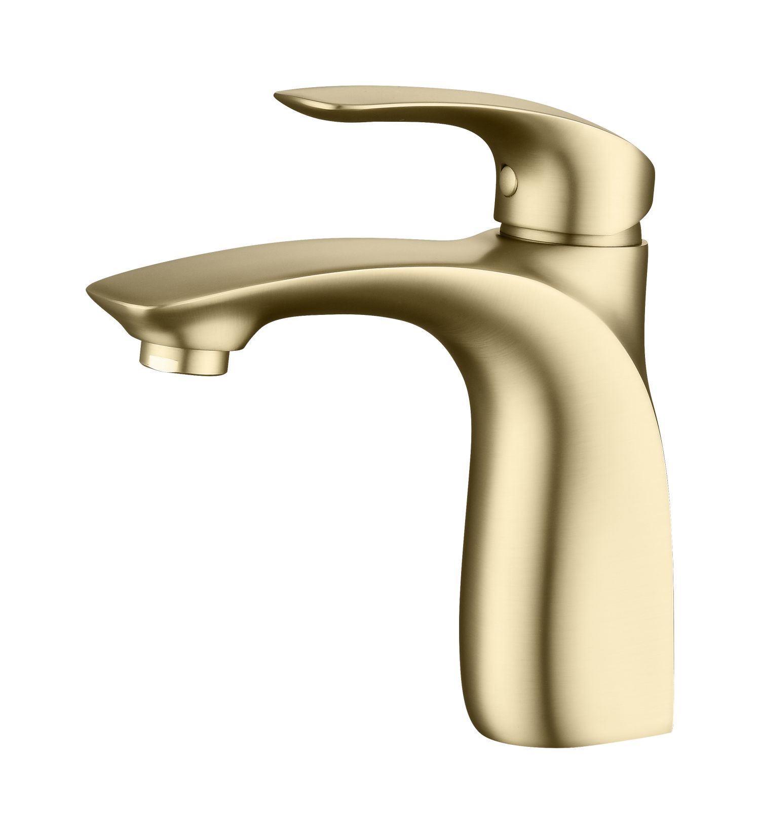 Faucet Faucet ya Kuishia Kikosi cha dhahabu cha Solid Brass Gold