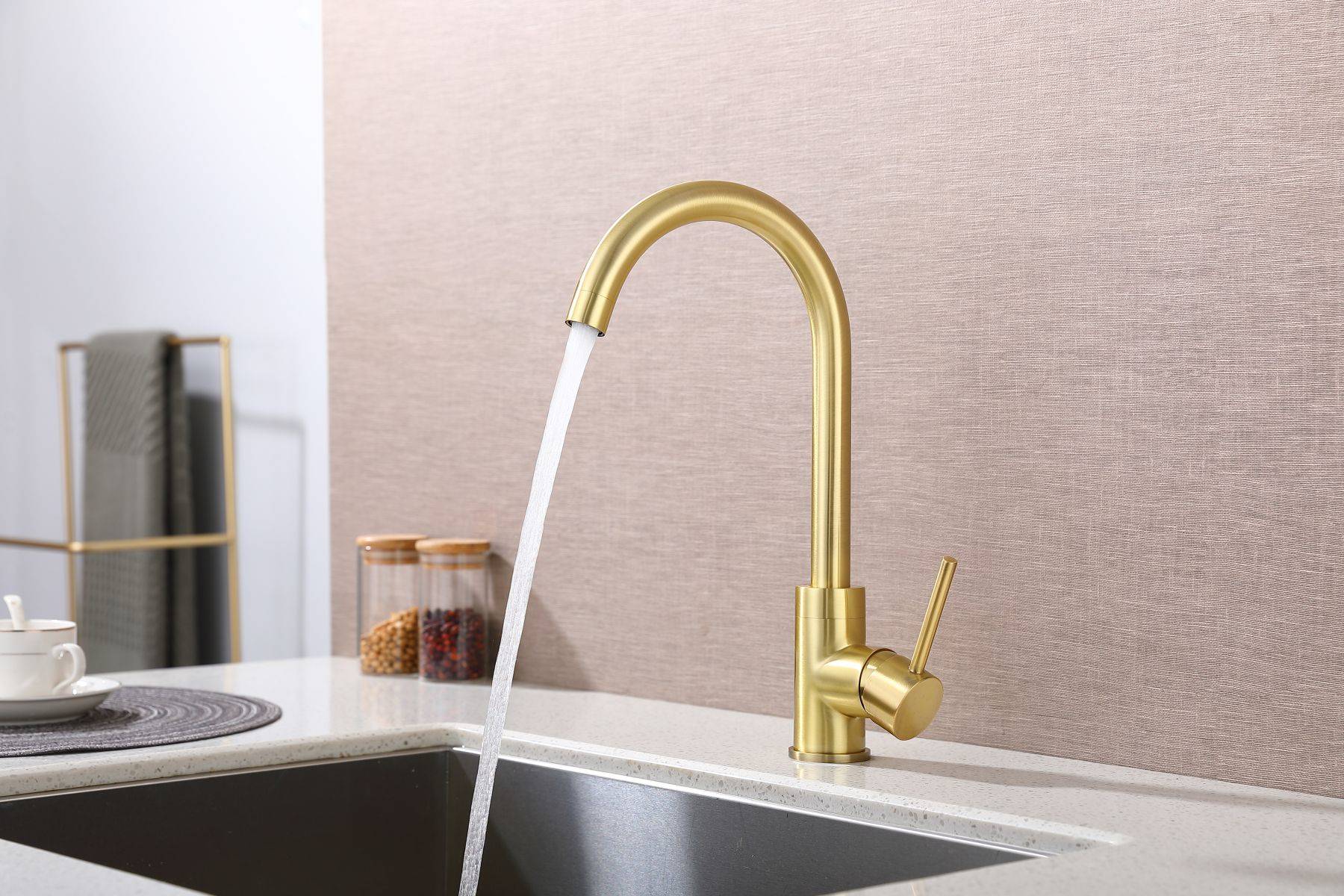 Simple Single Hole Kitchen Faucets