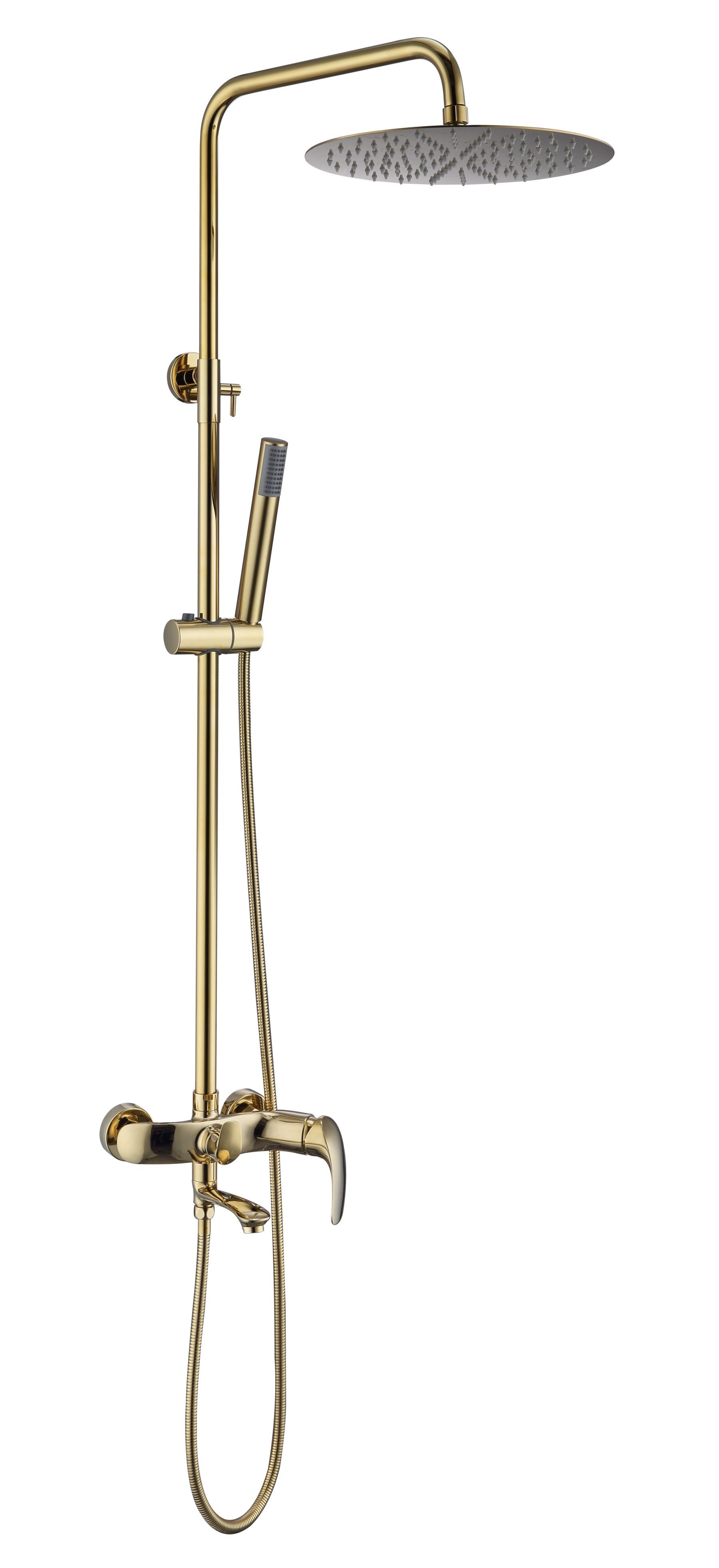 Deluxe Gold Shower Bath Fitter