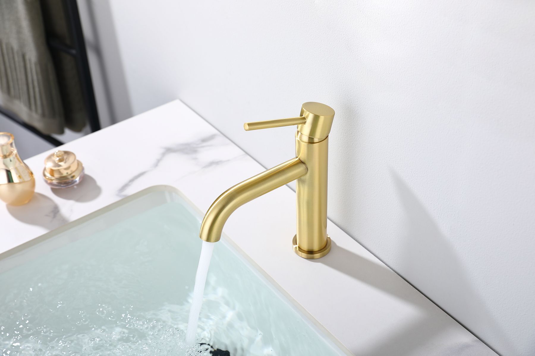 Massive Messing Gold Finish Badezimmer Wasserhähne