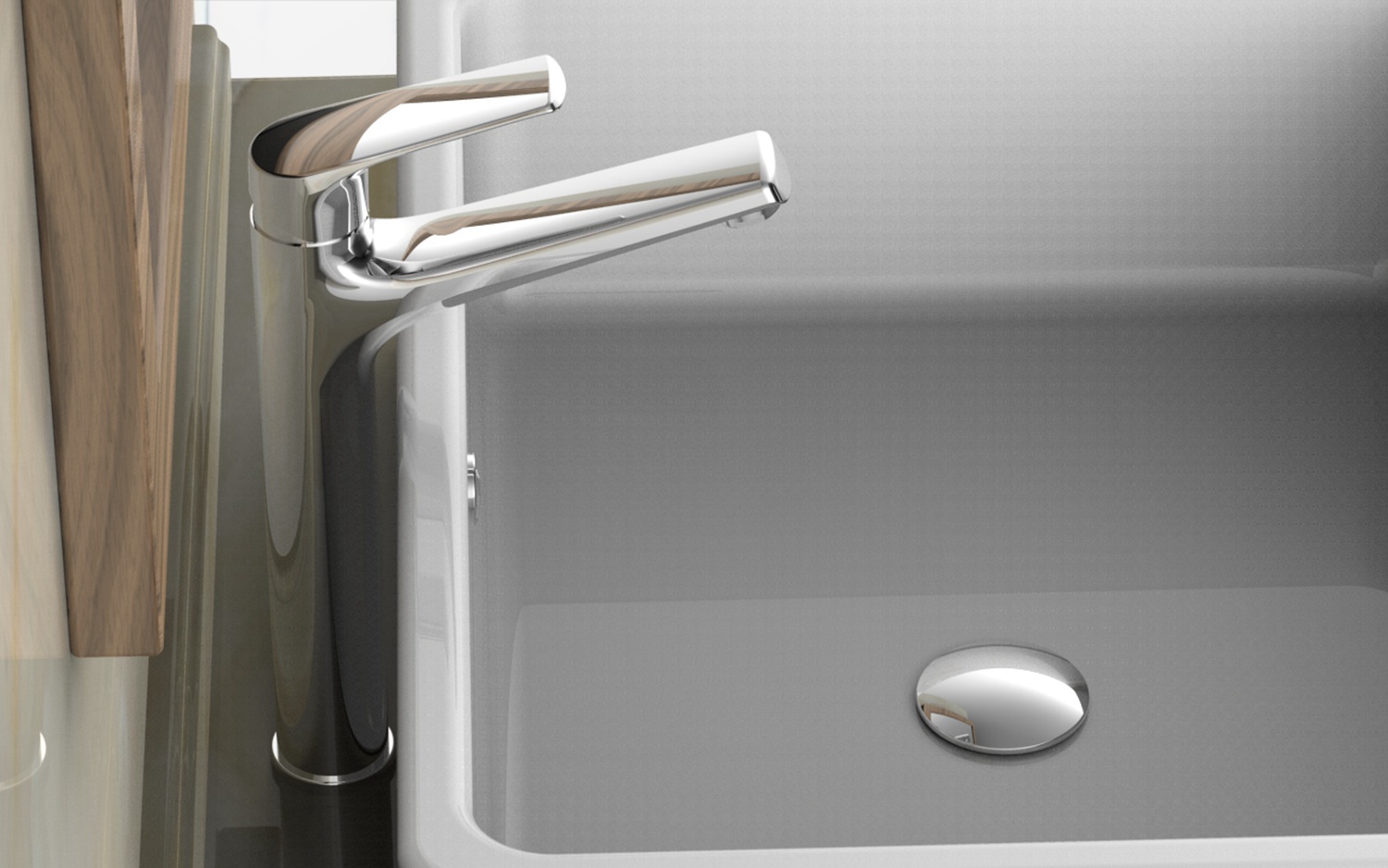 Circle and Square Basin Sink Taps