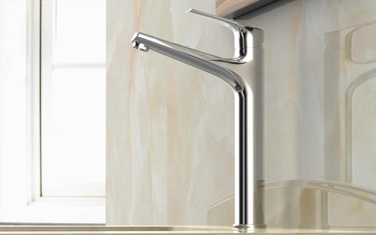 Circle and Square Basin Sink Taps