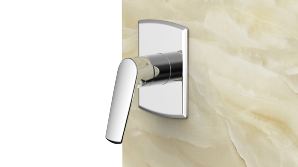 Solid Brass Concealed Shower Mixer With Rain Shower