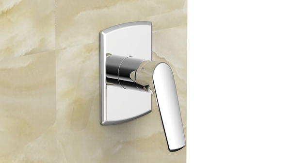 Solid Brass Concealed Shower Mixer With Rain Shower