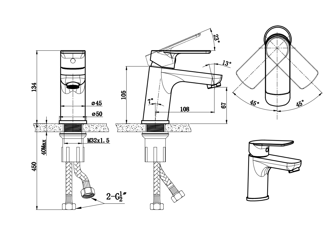 Bathroom Faucets Single Handle